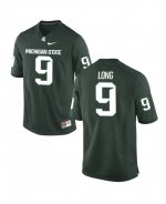 Men's Michigan State Spartans NCAA #9 Dominique Long Green Authentic Nike Stitched College Football Jersey FA32M60HE